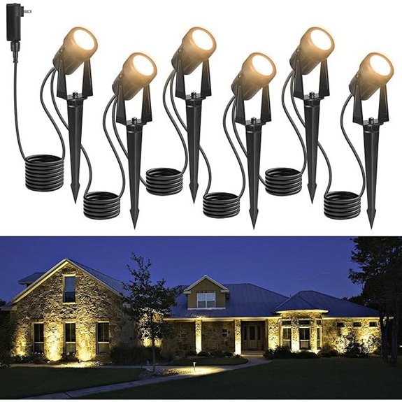 Outdoor LED Landscape Spotlights (6 Pack)