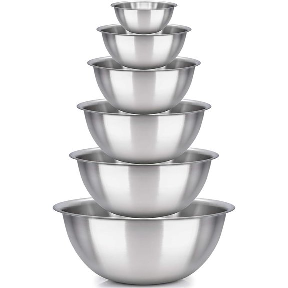 Stainless Steel Mixing Bowl Set of 6
