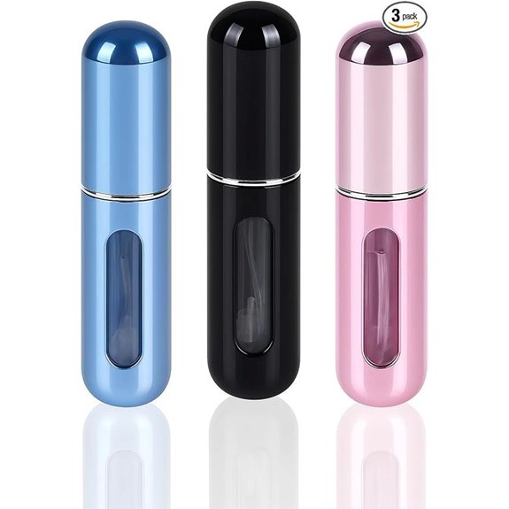 Mini Refillable Perfume Spray Bottles (3-Pack)