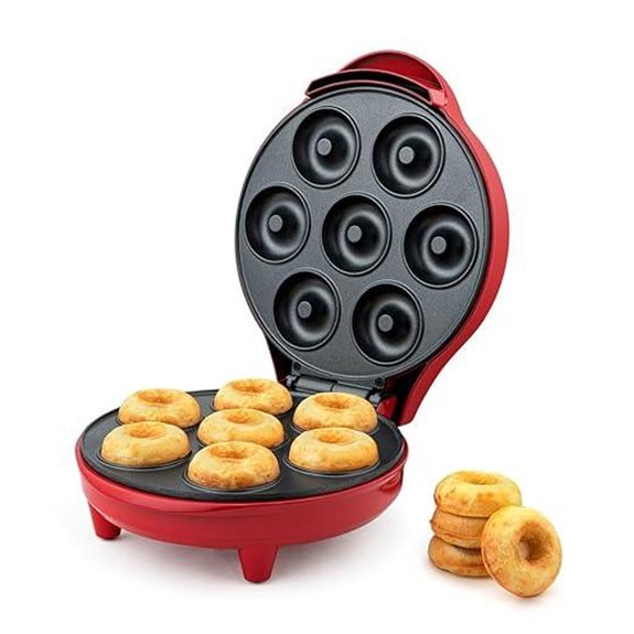 Mini Donut Maker 7-Count Non-Stick Baking Appliance