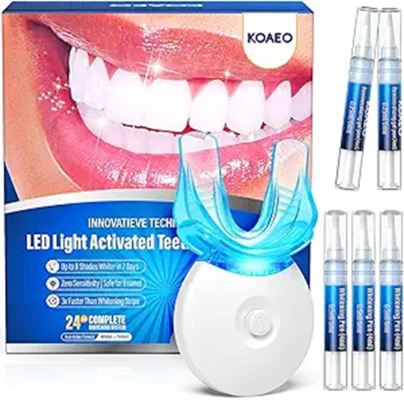 Teeth Whitening Kit with Pens LED Light 7 Days