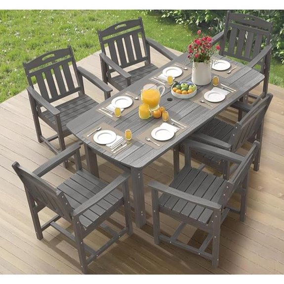 Ciokea 7-Piece Outdoor Dining Set with Umbrella Hole