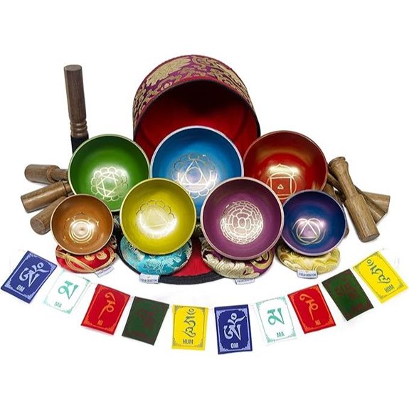 ESK Tibetan Singing Bowl Set of 7 for Meditation