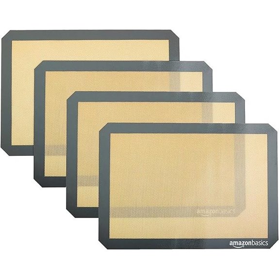 Amazon Basics Silicone Non-Stick Baking Mats (4 Pack)