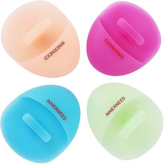 silicone facial cleansing brush
