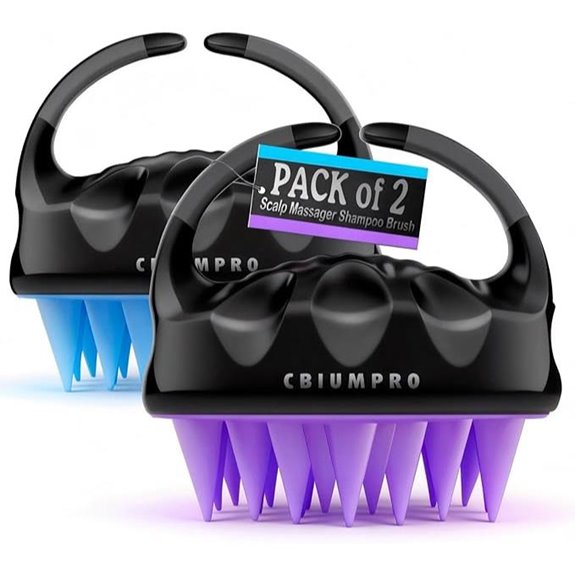 Cbiumpro 2-Pack Silicone Scalp Massager Brush