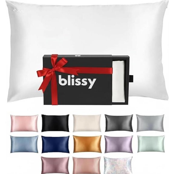 Blissy Silk Pillowcase for Hair & Skin (White)