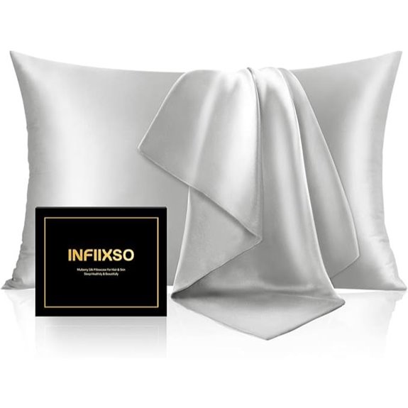 INFIIXSO Mulberry Silk Pillowcase for Hair & Skin
