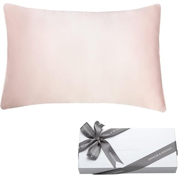 Spencer & Whitney Silk Pillowcase with Hidden Zipper