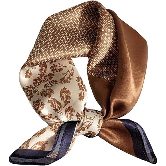 Aufeel Mulberry Silk Small Square Neck Scarf