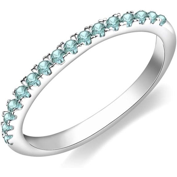 Sterling Silver Birthstone Stackable Rings for Women