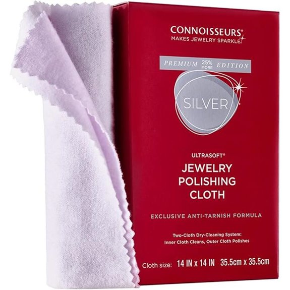 Premium Silver Jewelry Polishing Cloth (14x14 Inches)