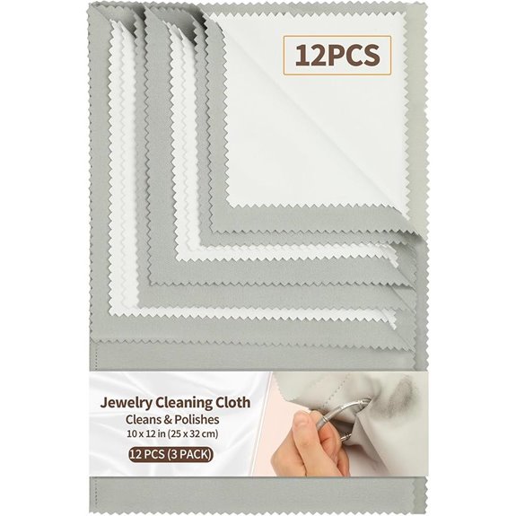 3 Pack Silver Jewelry Polishing Cloths