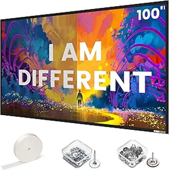 SilverMagic 100-Inch ALR Wall-Mounted Projector Screen