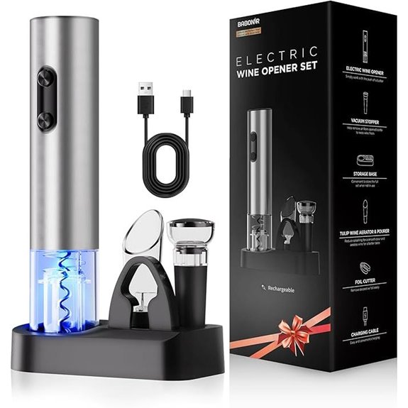 6-in-1 Electric Wine Opener Gift Set