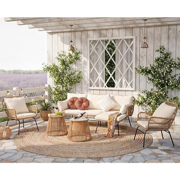 BULEXYARD 6-Piece Outdoor Patio Furniture Set