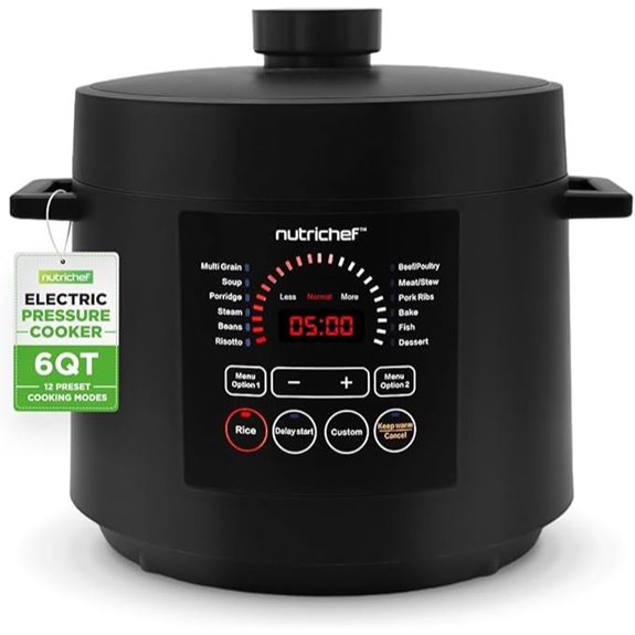 NutriChef 6 Quart Electric Pressure Cooker