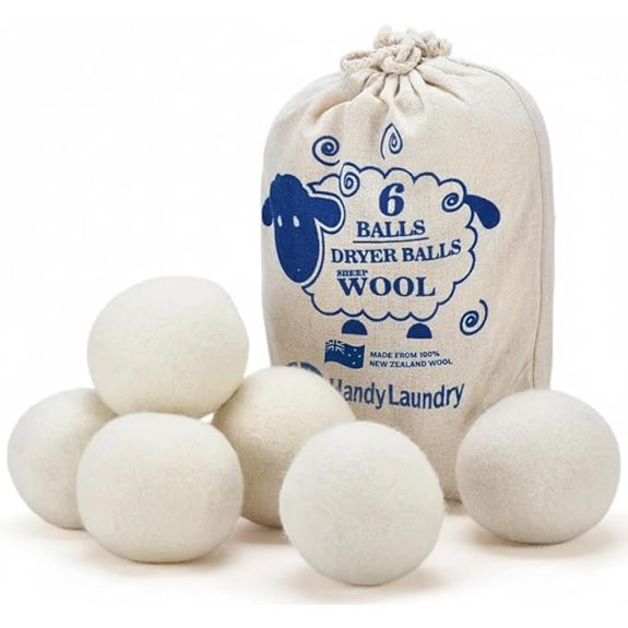 Handy Laundry Wool Dryer Balls (6-Pack)