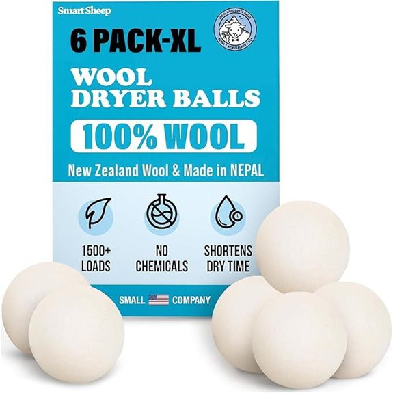 Smart Sheep Wool Dryer Balls (6-Pack)