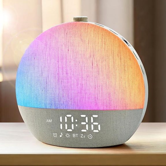 Sunrise Alarm Clock with White Noise and Night Light