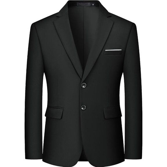 Mage Male Slim Fit Suit Jacket with 2 Buttons
