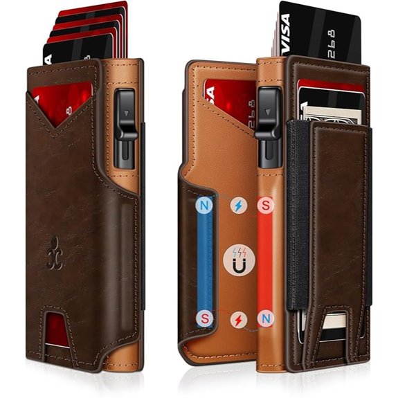Slim RFID Wallet with Card Holder and Cash Slot