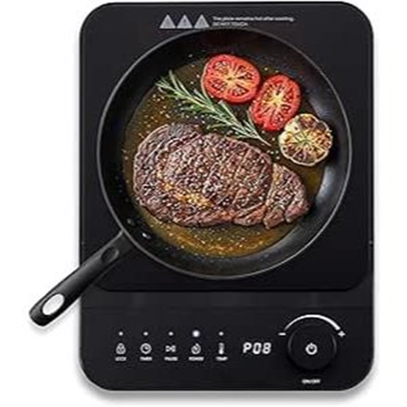 Elite Gourmet SlimStore Induction Cooktop with Touch Controls
