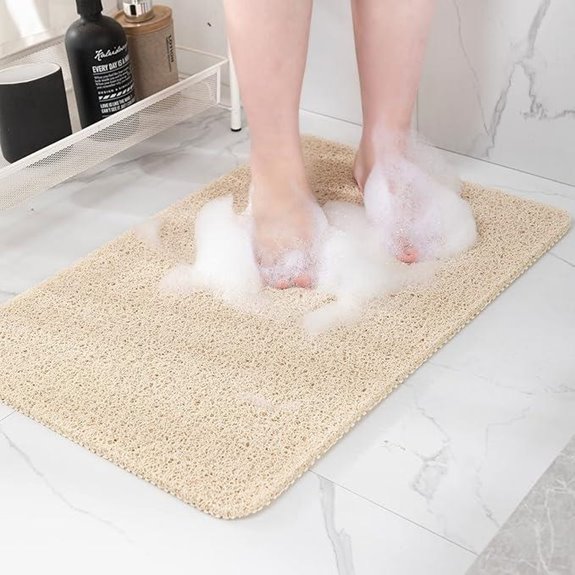 Non Slip Bathtub Mat with Foot Scrubber