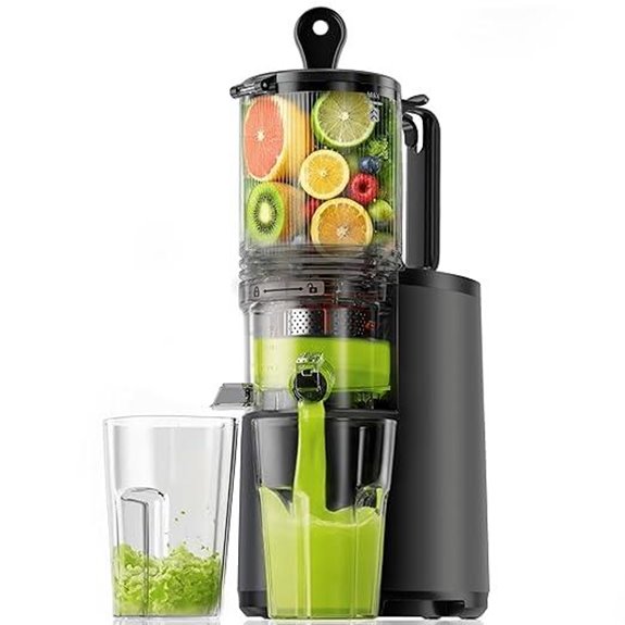 EUHOMY 5.5 Slow Masticating Juicer with Large Feed