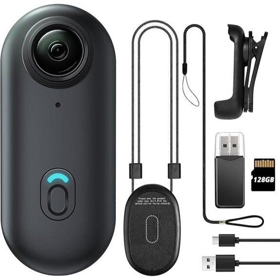 Mini Wearable Action Camera with 128GB Storage