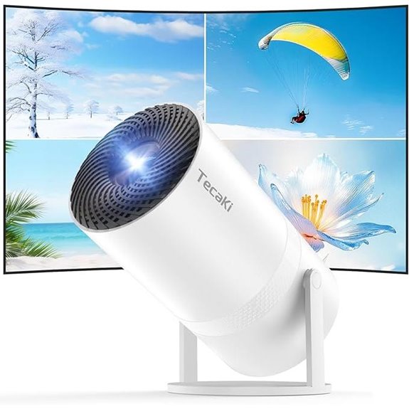 Tecaki Bluetooth 5.2 Mini Portable Projector
