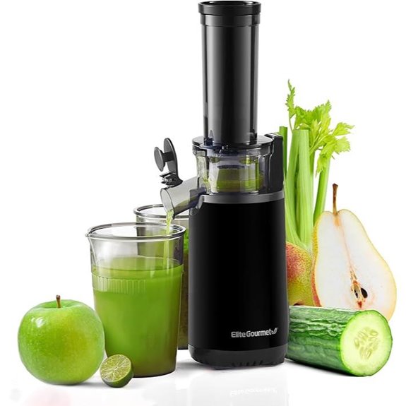 Elite Gourmet Compact Cold Press Juicer