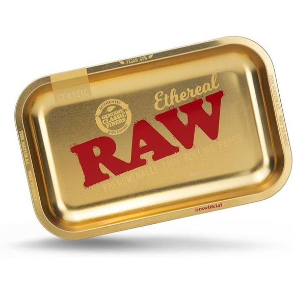 RAW Ethereal Small Gold Rolling Tray