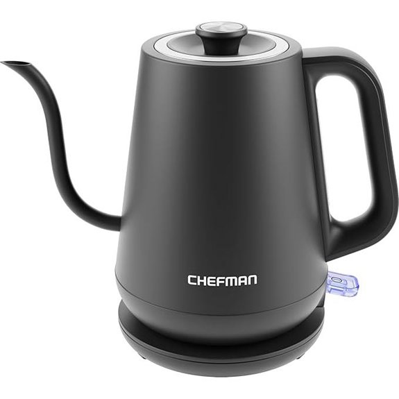 Chefman 0.8L Gooseneck Electric Kettle with Auto Shut-Off