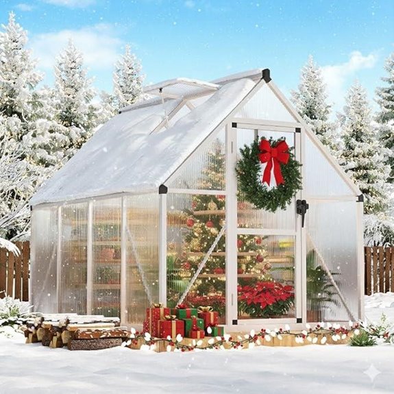IDEALHOUSE 6x7 FT Greenhouse with Lockable Door