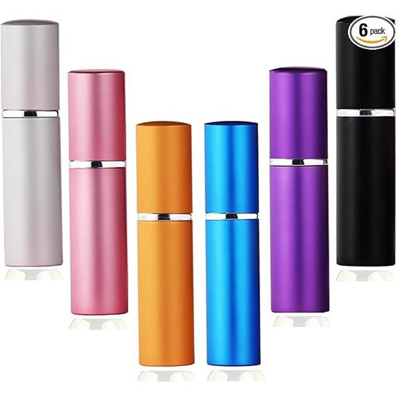 6-Pack Leak-Proof Mini Perfume Atomizer Bottles