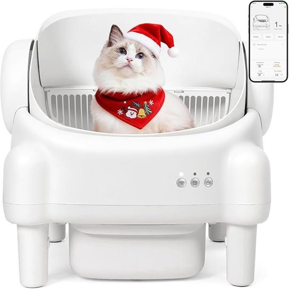 Self-Cleaning Cat Litter Box with App Control
