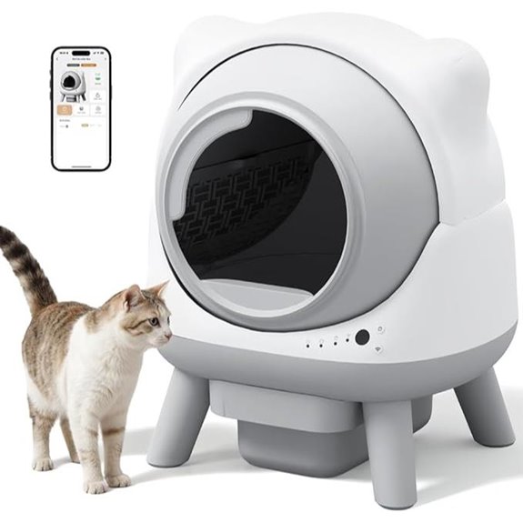 Greesum Automatic Cat Litter Box with App Control