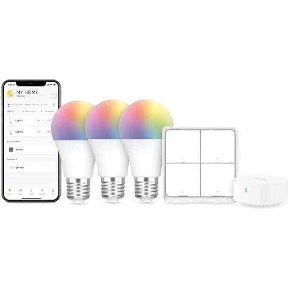 Broadlink Smart Bulbs Starter Kit with Hub and Colors