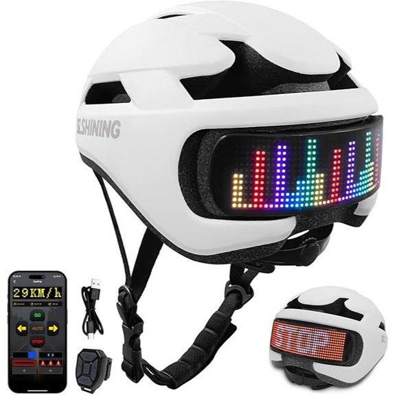 Smart Bike Helmet with Light for Cycling and Scooter