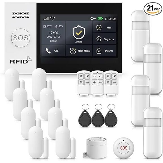 Home Security Alarm System Kit with App Control