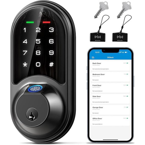 Veise RZ07 Smart Lock with App & Biometric Access