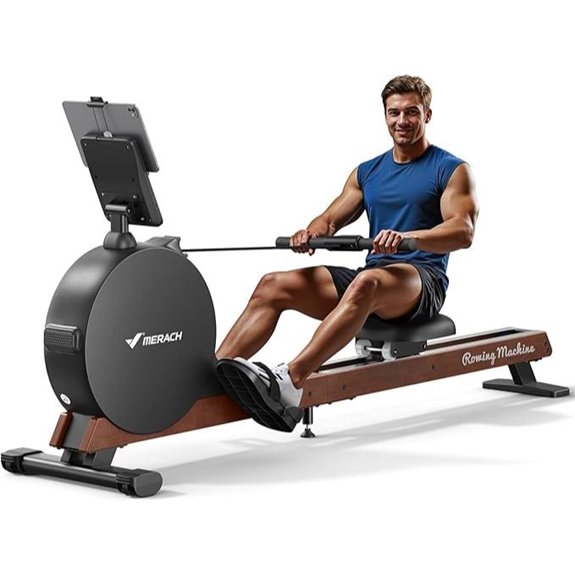 MERACH Smart Magnetic Rowing Machine with App