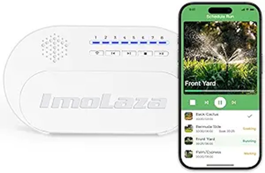 ImoLaza 6-Zone WiFi Sprinkler System Controller
