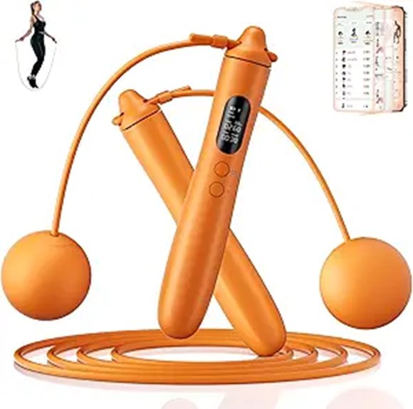 Smart Jump Rope with 9-Axis Gyroscope and App Tracking
