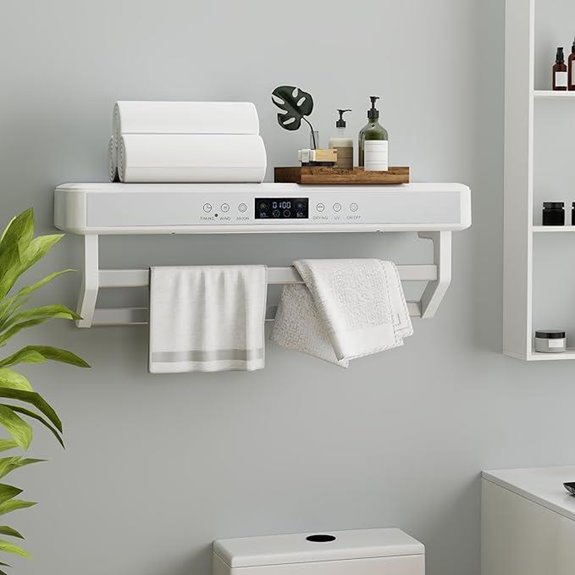 Electric Towel Warmer Rack with Touch Screen