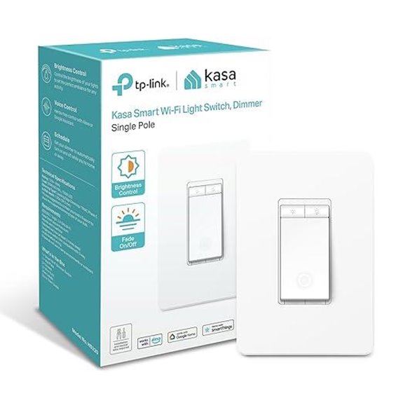 Kasa Smart Dimmer Switch HS220 Wi-Fi Alexa & Google