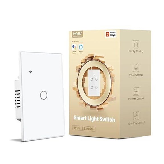 MOES 2nd Gen Wi-Fi Touch Wall Switch