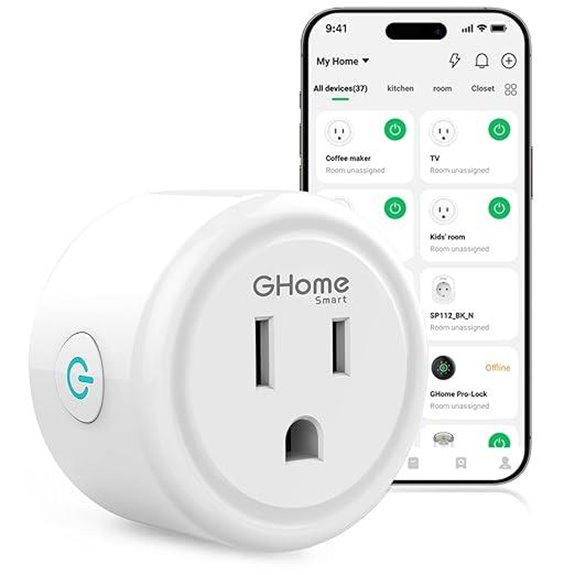 GHome WiFi Smart Plug with Alexa & Google Home
