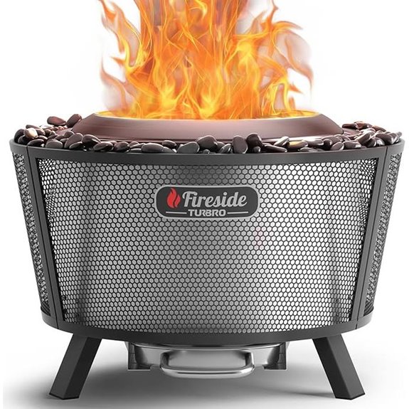 TURBRO 29 Smokeless Outdoor Fire Pit with Stand